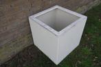 Polyester bloembak plantenbak 60x60x60 | wit, Tuin en Terras, Ophalen, Kunststof, Gebruikt, Vierkant