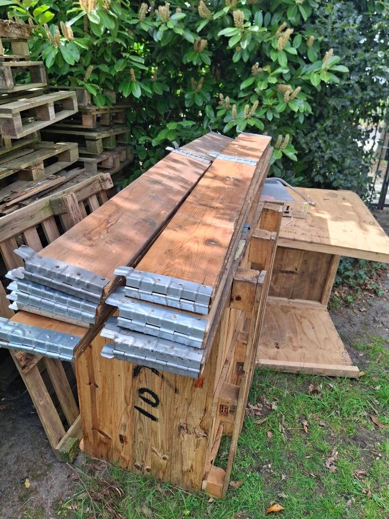 13 PALLETRANDEN 120 X 80 OPZETRANDEN, Doe-het-zelf en Verbouw, Hout en Planken, Ophalen, 50 mm of meer, Pallet, Minder dan 200 cm