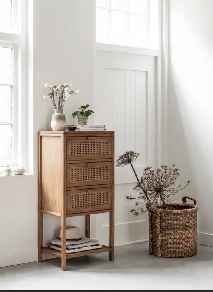 Troubadour ladekast hout met webbing, 5 laden of meer, Zo goed als nieuw, Minder dan 100 cm, 25 tot 50 cm