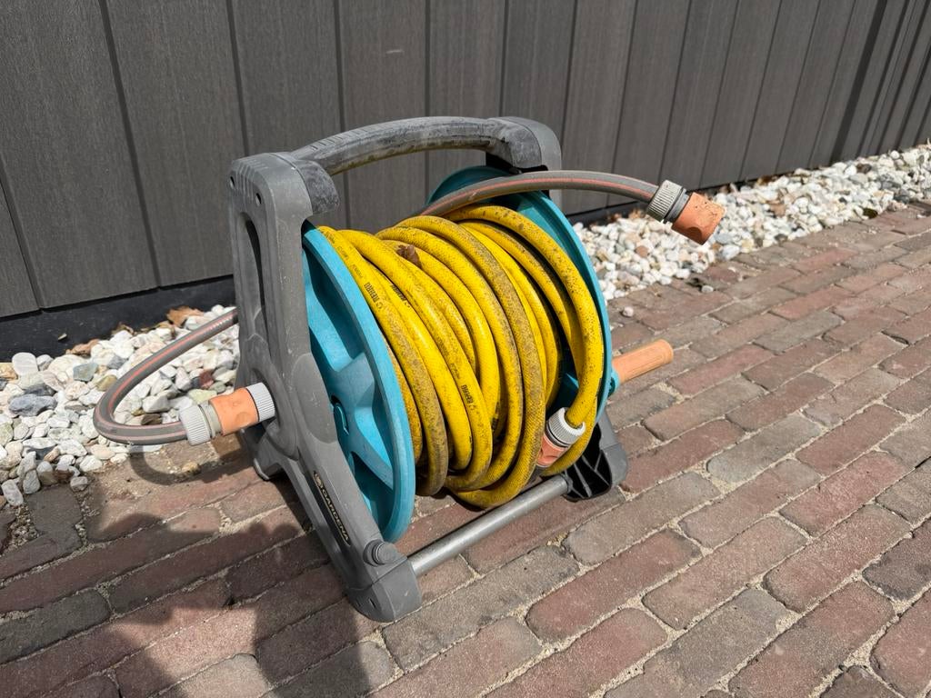 Gardena slangenhaspel, Tuin en Terras, Tuinslangen, Ophalen of Verzenden, Gebruikt