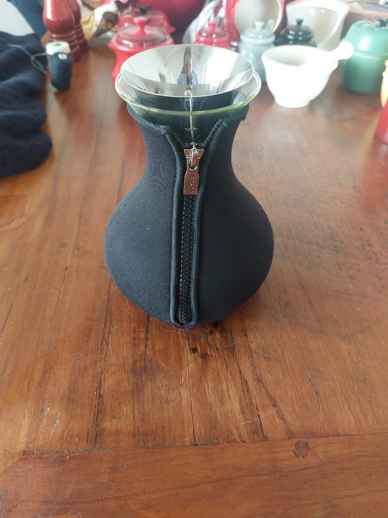 Eva Solo thee maker met zwarte hoes, Theepot/fluitketel, Ophalen of Verzenden, Zwart, Overige merken