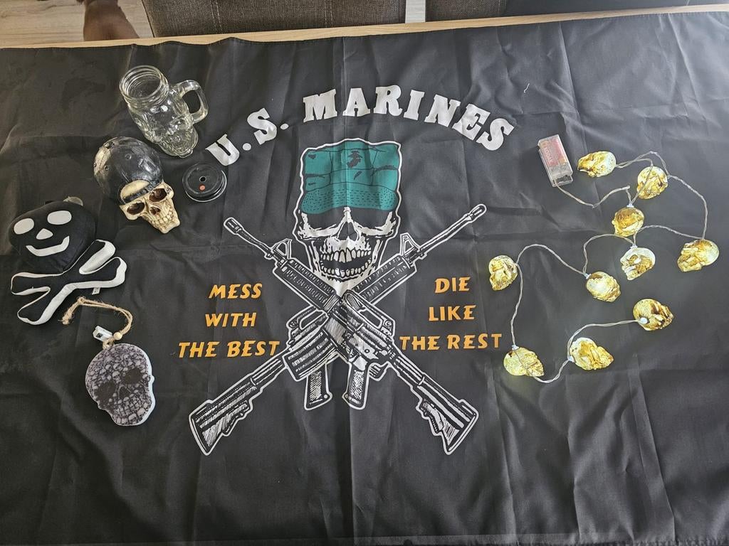 Schedel spullen/piraten spullen/doodschop spullen, Ophalen of Verzenden