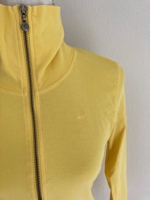 nieuw dun sportvest sweater maat s geel merk QS fitness enz., Verzenden, Geel, Nieuw, Fitness of Aerobics