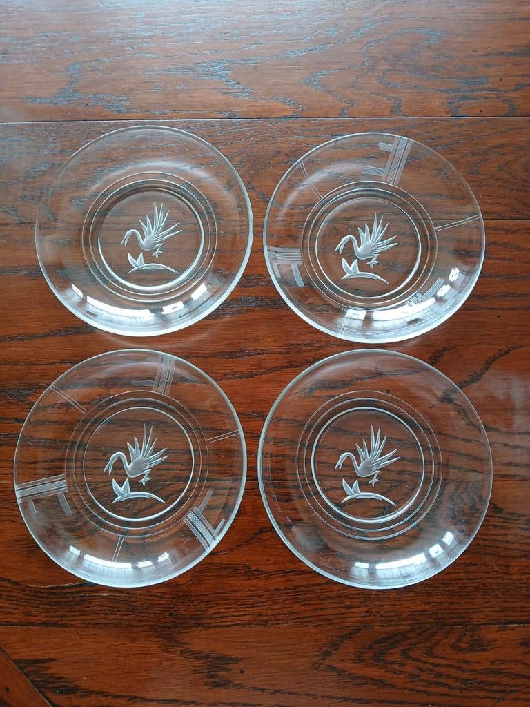 Walther glas 4 schoteltjes, Huis en Inrichting, Keuken | Servies, Ophalen of Verzenden, Overige stijlen, Kop(pen) en/of Schotel(s)