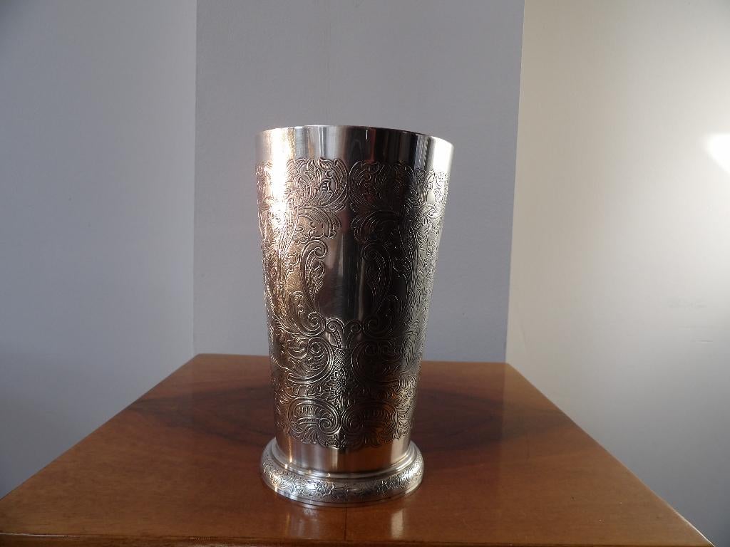 Beker Mint Julep Verzilverd, Barker Ellis, Antiek en Kunst, Antiek | Goud en Zilver, Ophalen of Verzenden