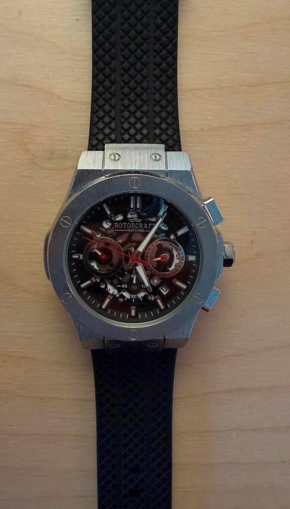 Rotorcraft horloge, Ophalen of Verzenden, Staal, Overige merken