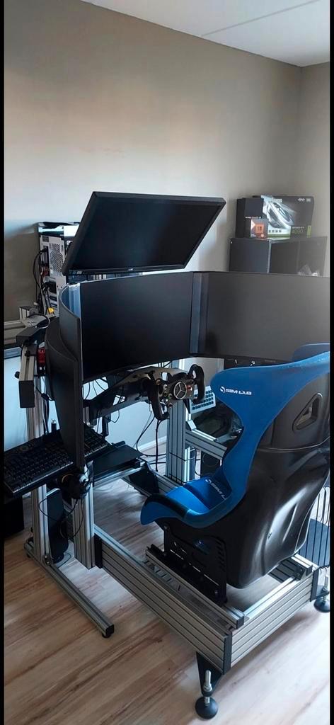 Complete High-End Racing Sim Setup met PC en Accessoires, Spelcomputers en Games, Games | Pc, Zo goed als nieuw, Racen en Vliegen