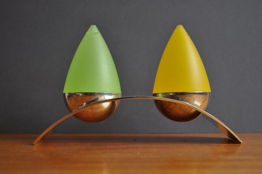 Peper en Zout Stel Kunststof en RVS 16 cm, Antiek en Kunst, Ophalen of Verzenden