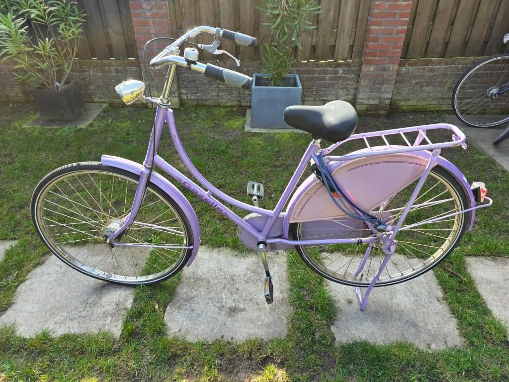 Mooie paarse Gazelle damesfiets, Fietsen en Brommers, Ophalen, Terugtraprem, Gebruikt, 50 tot 53 cm