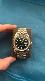 Rolex Datejust 41mm Two-Tone – Zwarte wijzerplaat – Jubilee, Staal, Rolex, Ophalen of Verzenden, Zo goed als nieuw