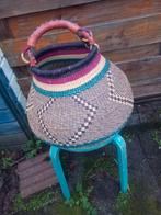 Potmand Ghana handgeweven uniek leveren handvat afgeprijsd, Ophalen of Verzenden, Nieuw, Rond, Overige materialen