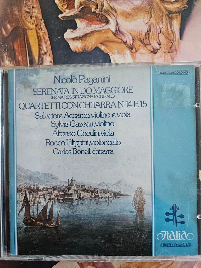 Paganini: Serenata & Gitaarkwartetten - Italia Fonit Cetra C, Ophalen of Verzenden, Romantiek, Zo goed als nieuw, Kamermuziek