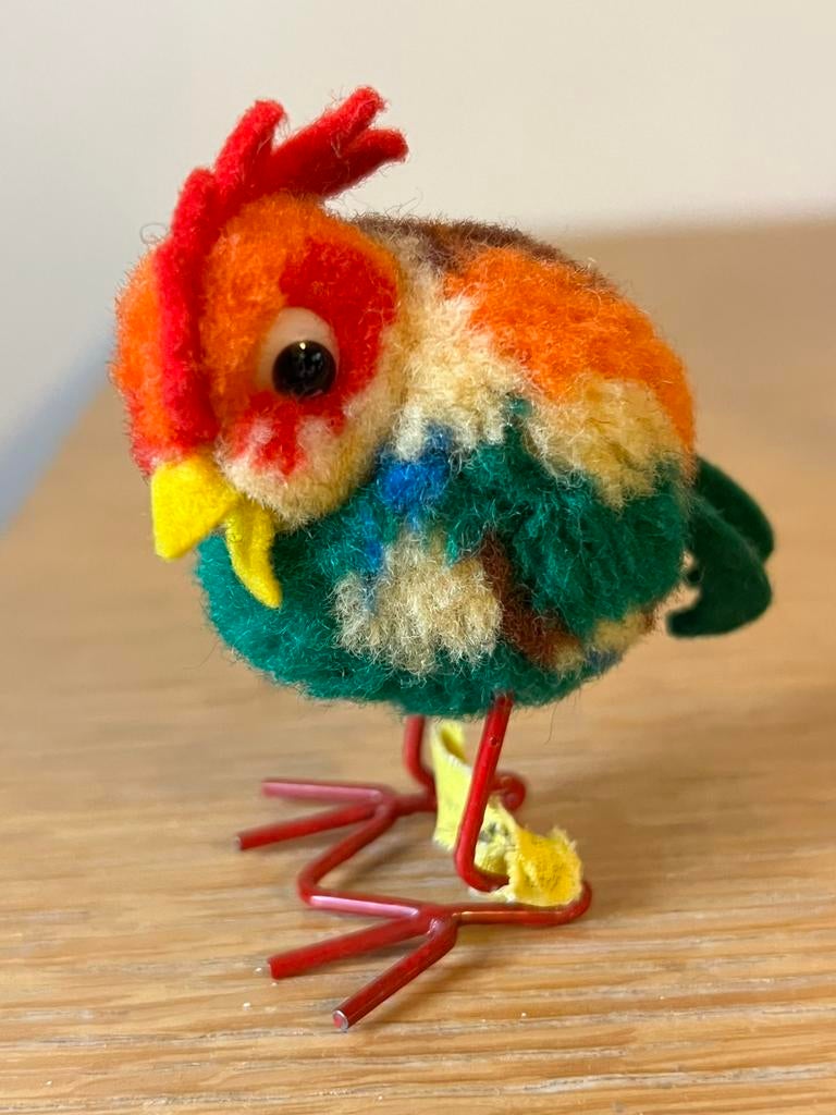 Wolminiatuur haan van Steiff, Antiek en Kunst, Ophalen of Verzenden