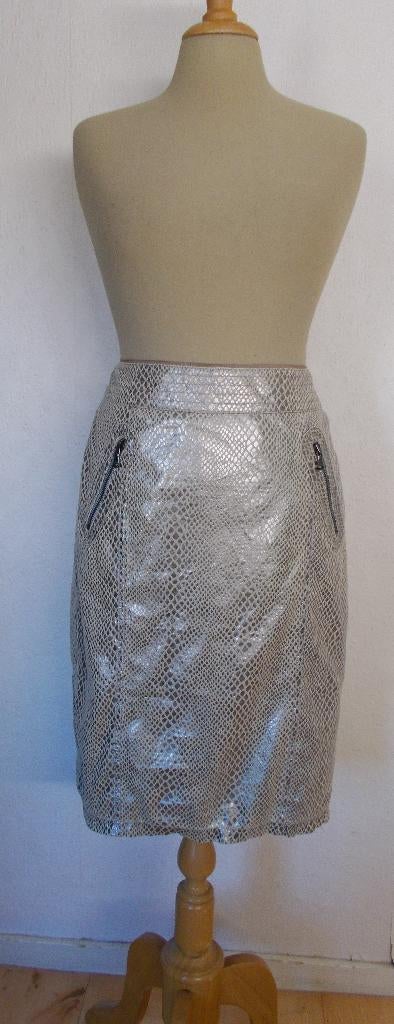 Mooie snake skin leather look rok van Ambiente! 38/40, Kleding | Dames, Maat 38/40 (M), Overige kleuren, Verzenden, Zo goed als nieuw