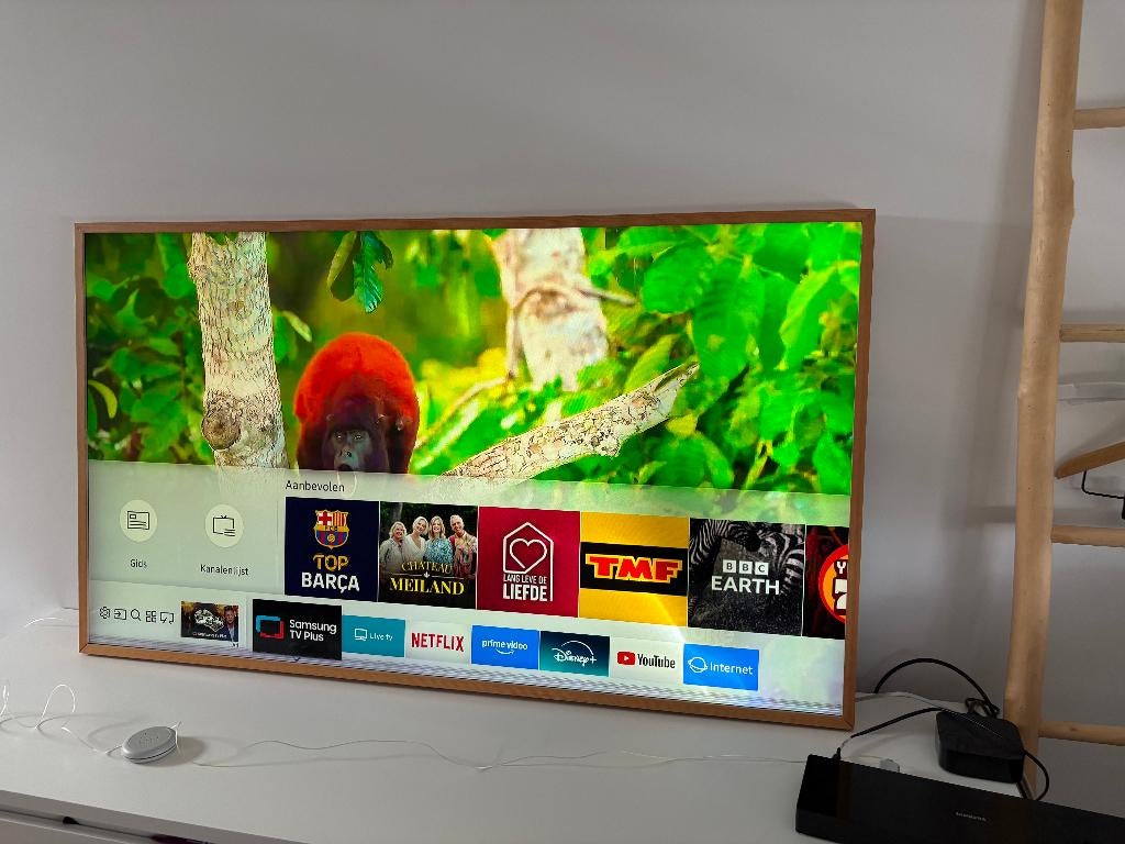 Samsung The Frame 55" met lijst en one connect box, Audio, Tv en Foto, Televisies, Ophalen, Gebruikt, 100 Hz, Samsung