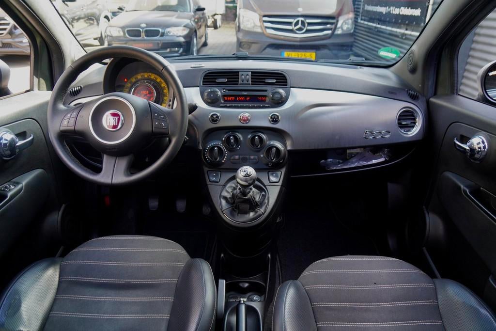 Fiat 500 1.2 Lounge "By Diesel" PANO INTERSCOPE AUDIO LEDER, Auto's, Gebruikt, 4 cilinders, 840 kg, 4 stoelen