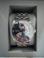 Hamilton Jazzmaster Open Heart Automaat H32705140, Leer, Staal, Polshorloge, Zo goed als nieuw