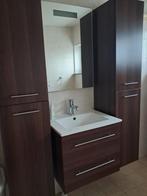 Badkamermeubel met wastafel en hoge kasten, Ophalen, Gebruikt, 50 tot 100 cm, Minder dan 100 cm