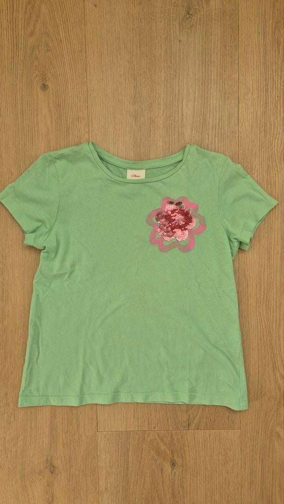 Vrolijk T-shirt 116/122, Kinderen en Baby's, Kinderkleding | Maat 116, Ophalen of Verzenden, Zo goed als nieuw, Meisje
