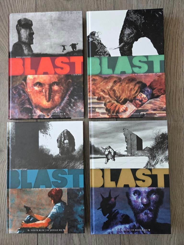 Manu Larcenet - Blast 1 t/m 4 HC, Complete serie of reeks, Nieuw, Manu Larcenet, Ophalen of Verzenden