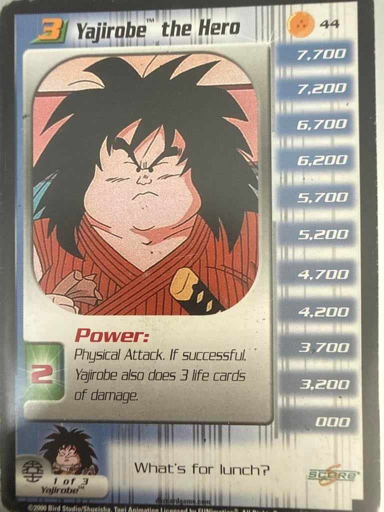 Yajirobe the Hero Dragon Ball kaart, Ophalen of Verzenden, Gebruikt, Losse kaart