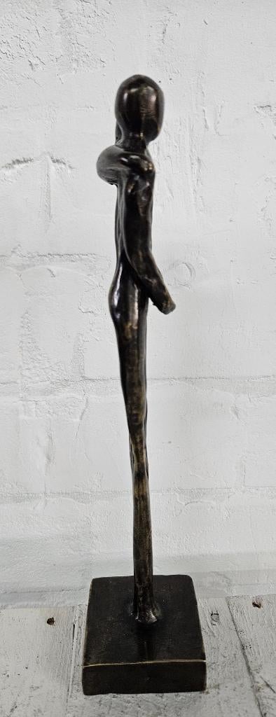 VRIENDSCHAP / VRIENDEN / BRONZEN BEELD / mannen, Antiek en Kunst, Handgemaakt, Ophalen of Verzenden, Brons, Beeld