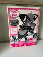 Twinstar dubbele poppenwagen - Zo goed als nieuw, Meisje, ., Ophalen of Verzenden, Zo goed als nieuw
