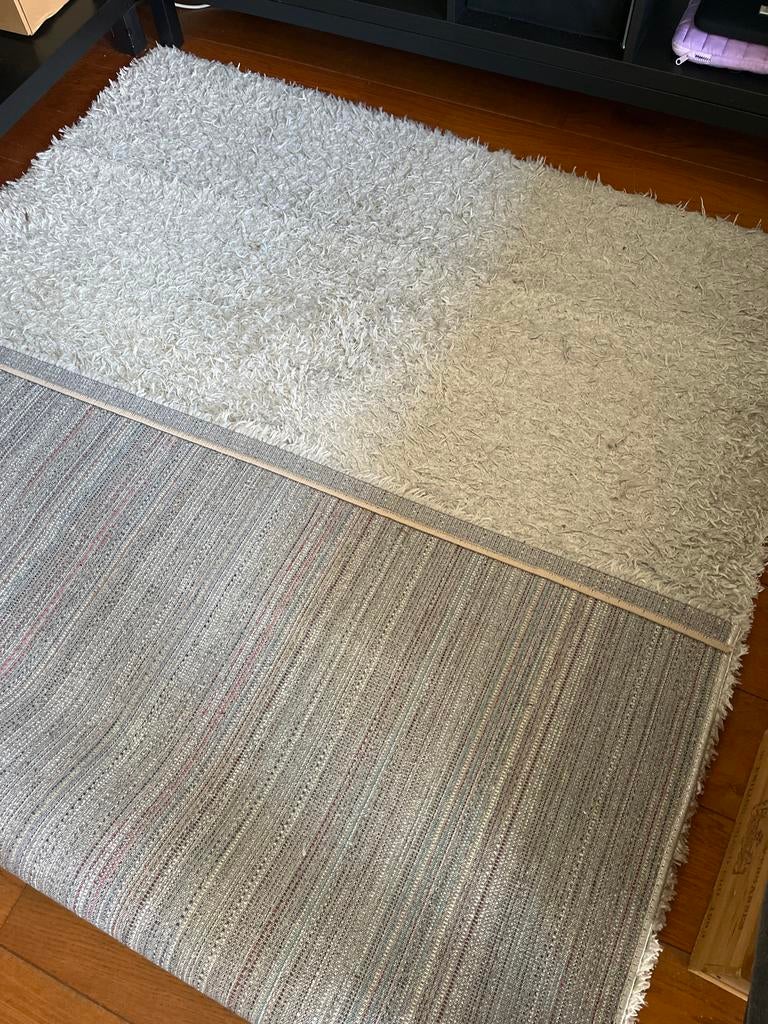 Zilverkleurig tapijt 160 x 230 cm / Silver Carpet, Gebruikt, 150 tot 200 cm, 200 cm of meer, Ophalen of Verzenden
