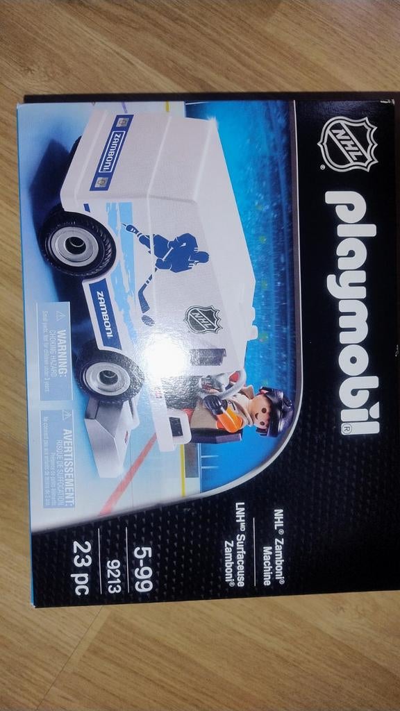 Playmobil Zamboni ijsmachine NHL 9213 Nieuwstraat, Ophalen of Verzenden, Nieuw, Complete set
