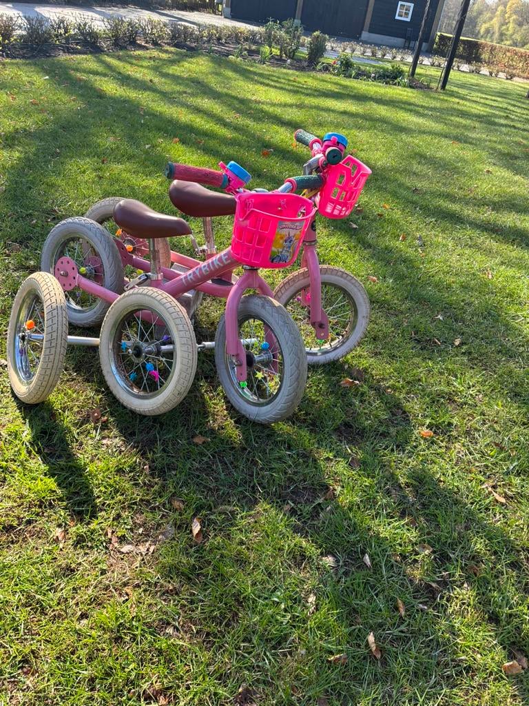 Trybike tweeling loopfiets driewieler meisjes, Ophalen of Verzenden, Zo goed als nieuw, Overige merken