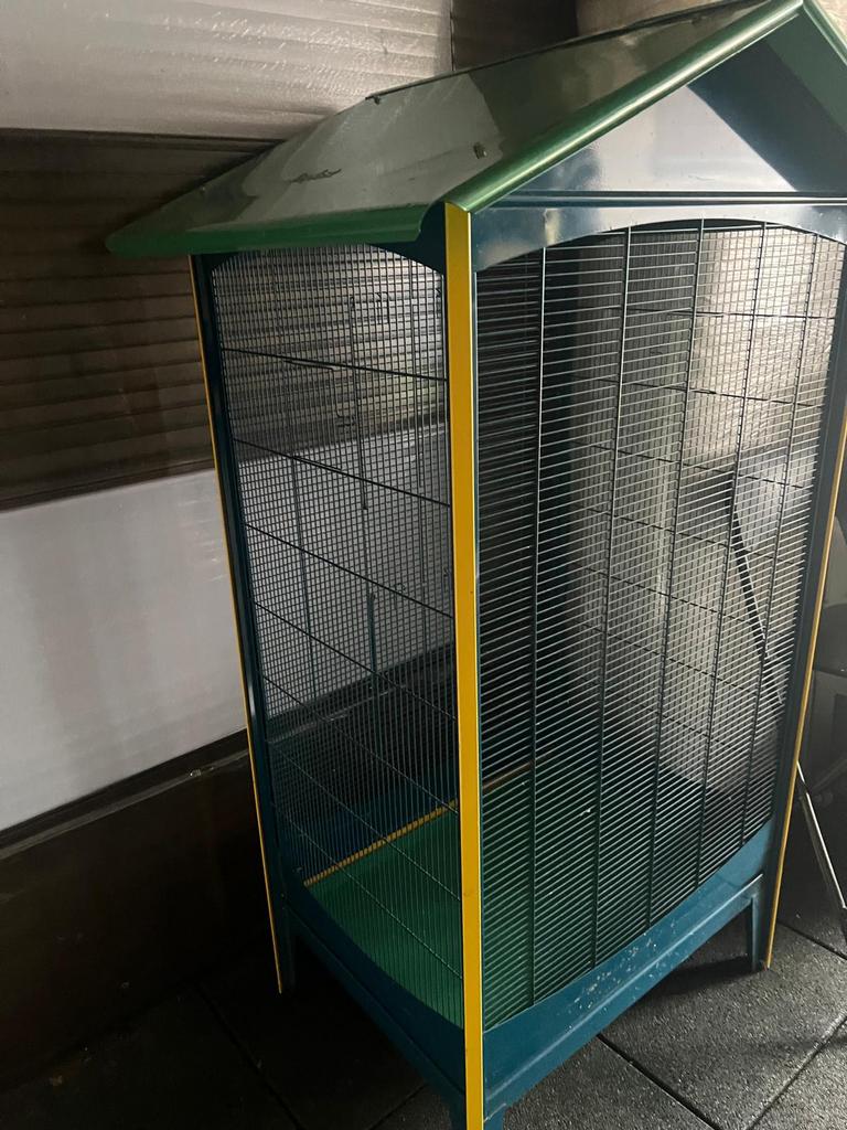 Ferplast Papegaaien / Vogelkooi, Dieren en Toebehoren, Vogels | Hokken en Kooien, Ophalen, Gebruikt, Metaal, Vogelkooi