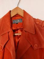 Suede jasje, vintage, mt 42., Maat 42/44 (L), Ophalen of Verzenden, Rood, Gedragen