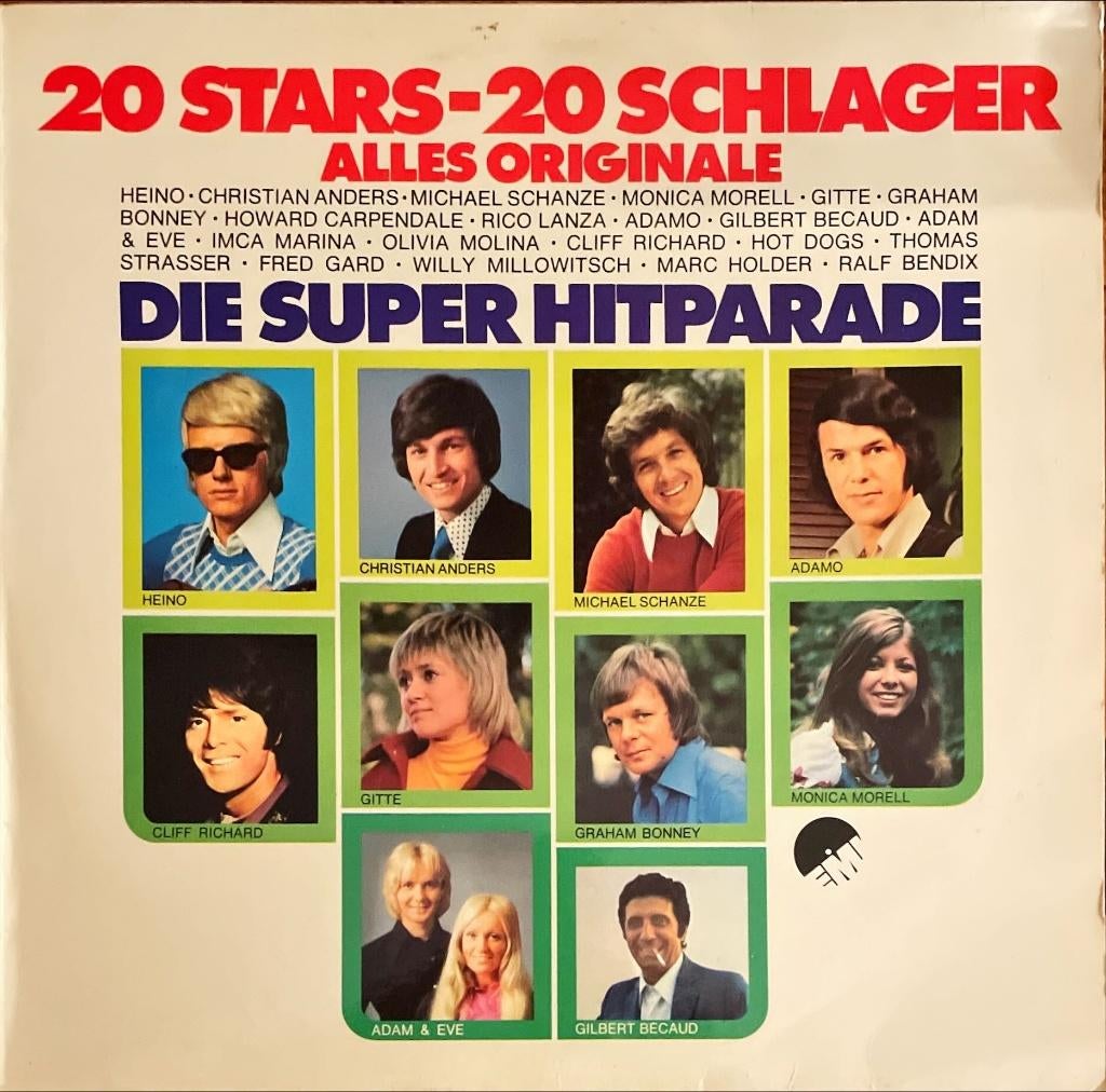 Die super hitparade - 20 stars - 20 schlager alles originale, Gebruikt, Ophalen of Verzenden, 1970 - 1979, Pop