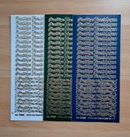 nr.18e...STICKERS 164 STUKS KERST TEKSTEN, Ophalen of Verzenden, Nieuw, Sticker