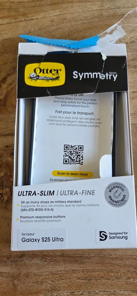 Otterbox Samsung S25 Ultra Hoes + Screenprotector + Lens, Ophalen of Verzenden, Nieuw, Hoesje of Tasje