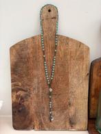 Vintage Rozenkrans Ketting - Turquoise Kralen, Ophalen of Verzenden