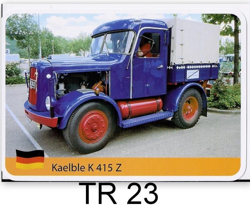Tr23 autokaart kaelble k 415 z, Ophalen of Verzenden, Zo goed als nieuw, Auto's