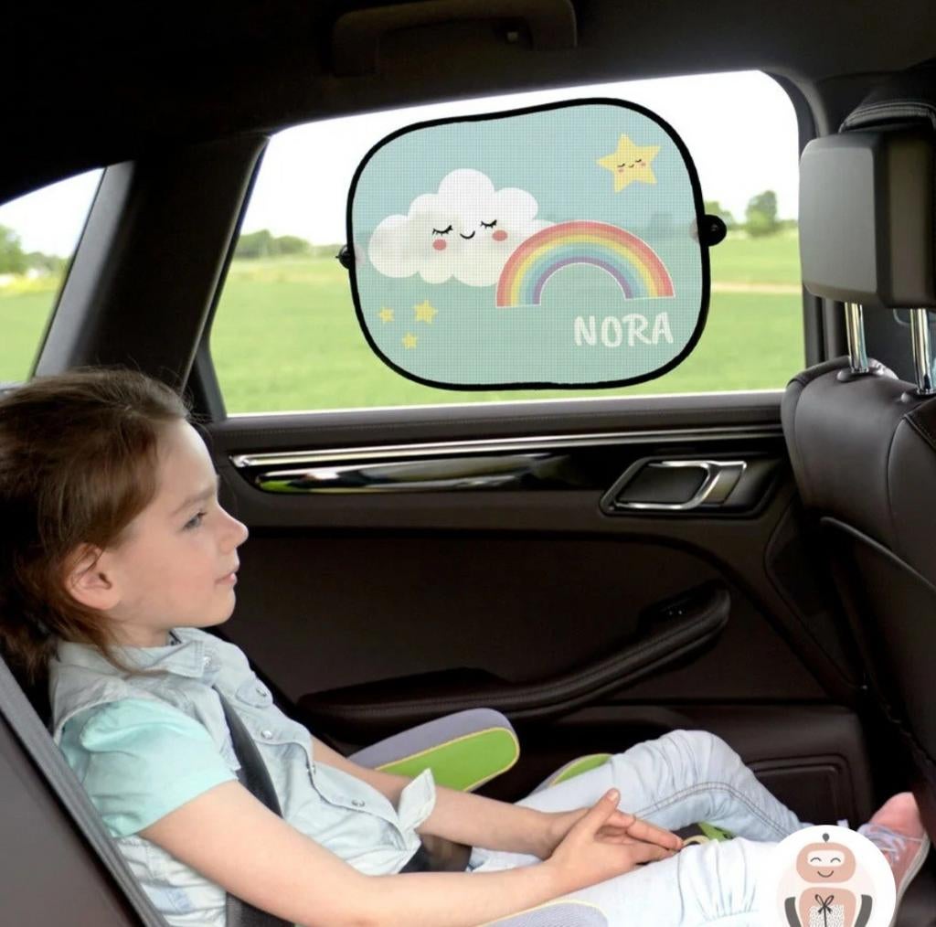 Zonnescherm auto - 2 stuks met zuignappen, Ophalen, Gebruikt