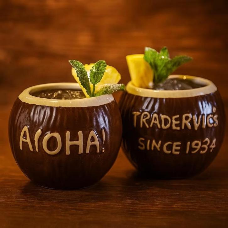 Tiki mok -Tiki beker - Aloha drinkglas - Tropical, Huis en Inrichting, Keuken | Servies, Nieuw, Bord(en), Overige stijlen, Keramiek