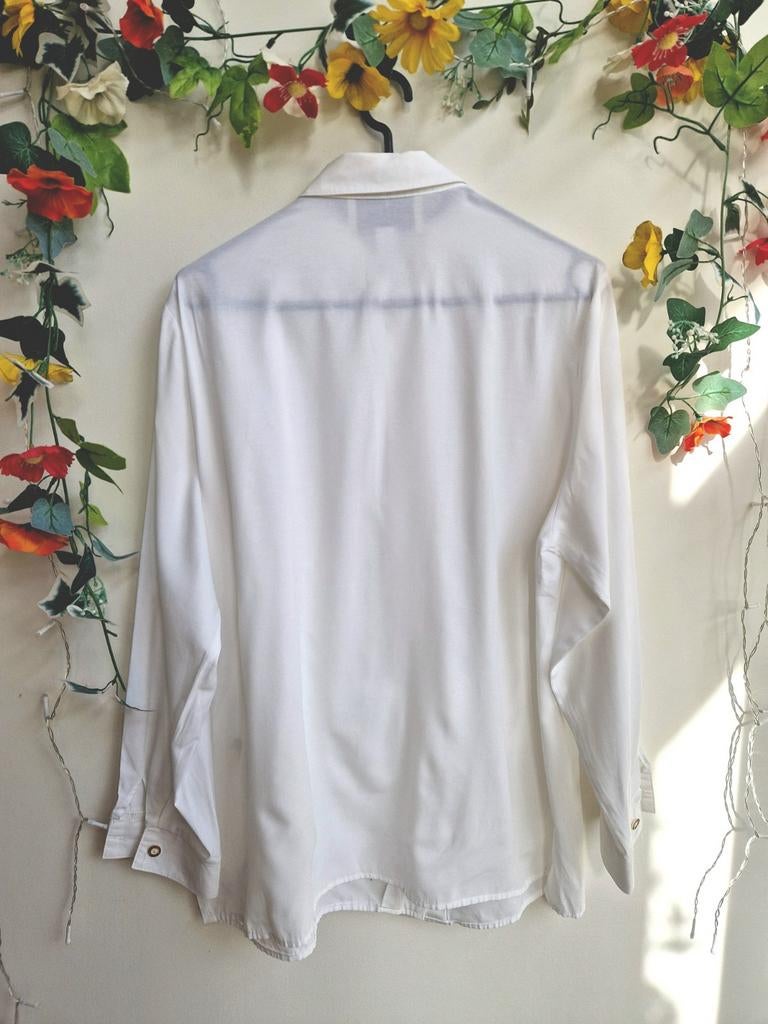 Super schattig vintage overhemd/blouse met borduursels, Kleding | Dames, Blouses en Tunieken, Ophalen of Verzenden, Zo goed als nieuw