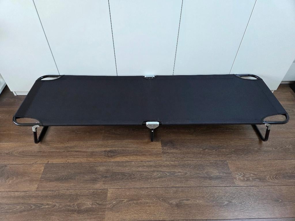 ligbed/ stretcher, zwart, Ophalen, Zo goed als nieuw, Campingstoel
