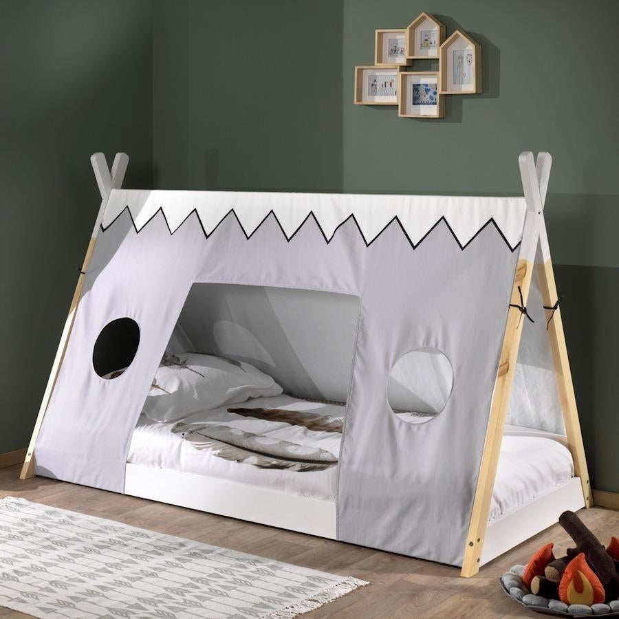 vipack tipibed als nieuw, Kinderen en Baby's, Kinderkamer | Bedden, Ophalen, 85 tot 100 cm, Zo goed als nieuw, Lattenbodem