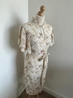 Yaya Woman maat 42 beige retro jurk 2355, Beige, Maat 42/44 (L), Ophalen of Verzenden, Knielengte