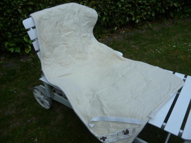 Merino wollen winter onderdeken 180 x 80 cm, Huis en Inrichting, Slaapkamer | Beddengoed, Eenpersoons, Wit, Overige typen, Ophalen of Verzenden