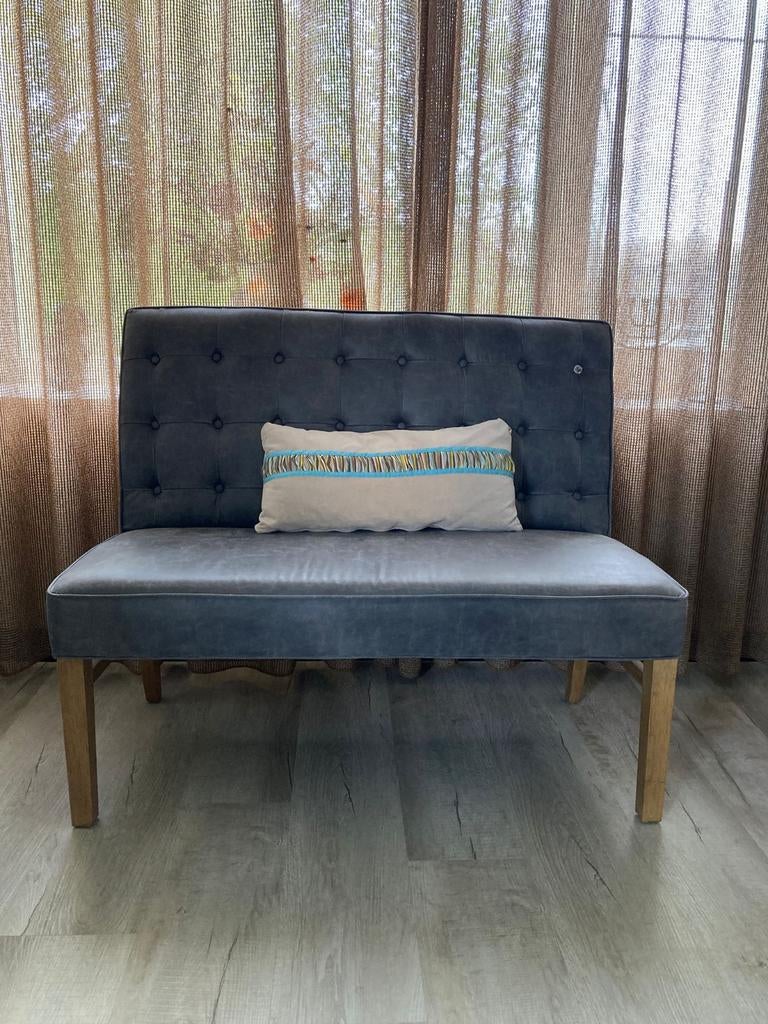 Riviera Maison Cape Breton RM bank, zitbankje, Huis en Inrichting, Slaapkamer | Slaapbanken, Tweepersoons, Grijs, Groen, Ophalen