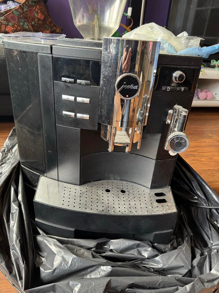 Jura Impressa Xs 9 koffiezetapparaat, Ophalen, Afneembaar waterreservoir, Gebruikt, Koffiebonen