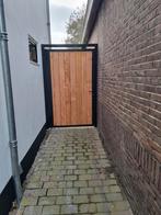 Douglas tuinpoort met zwart stalen frame, Ophalen of Verzenden, Nieuw, Hout, Tuinhek