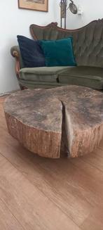 Stoere salontafel, Huis en Inrichting, Tafels | Salontafels, Ophalen, 50 tot 100 cm, Eikenhout, 50 tot 100 cm