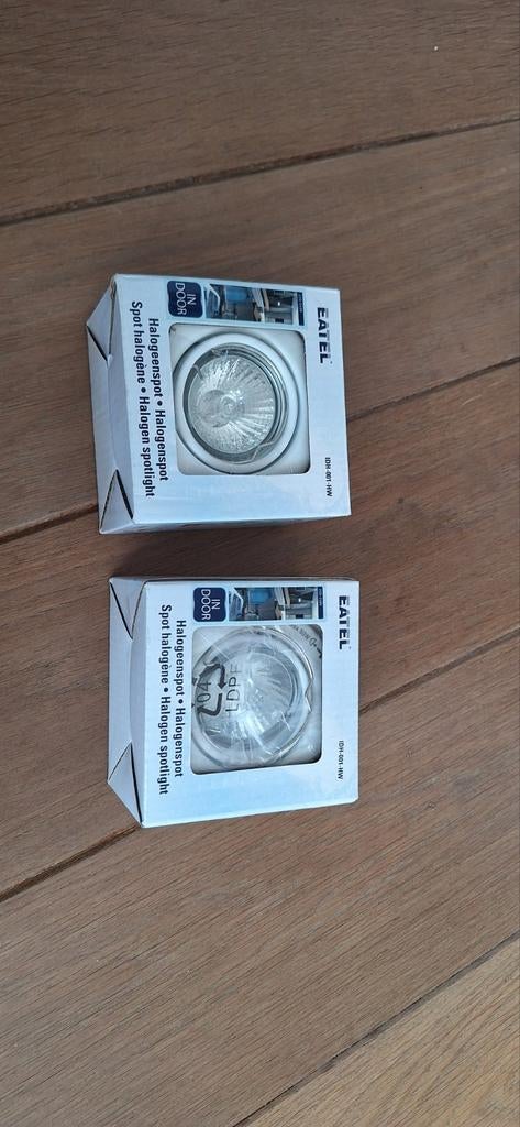 2x inbouwspot wit, Ophalen of Verzenden, Metaal of Aluminium