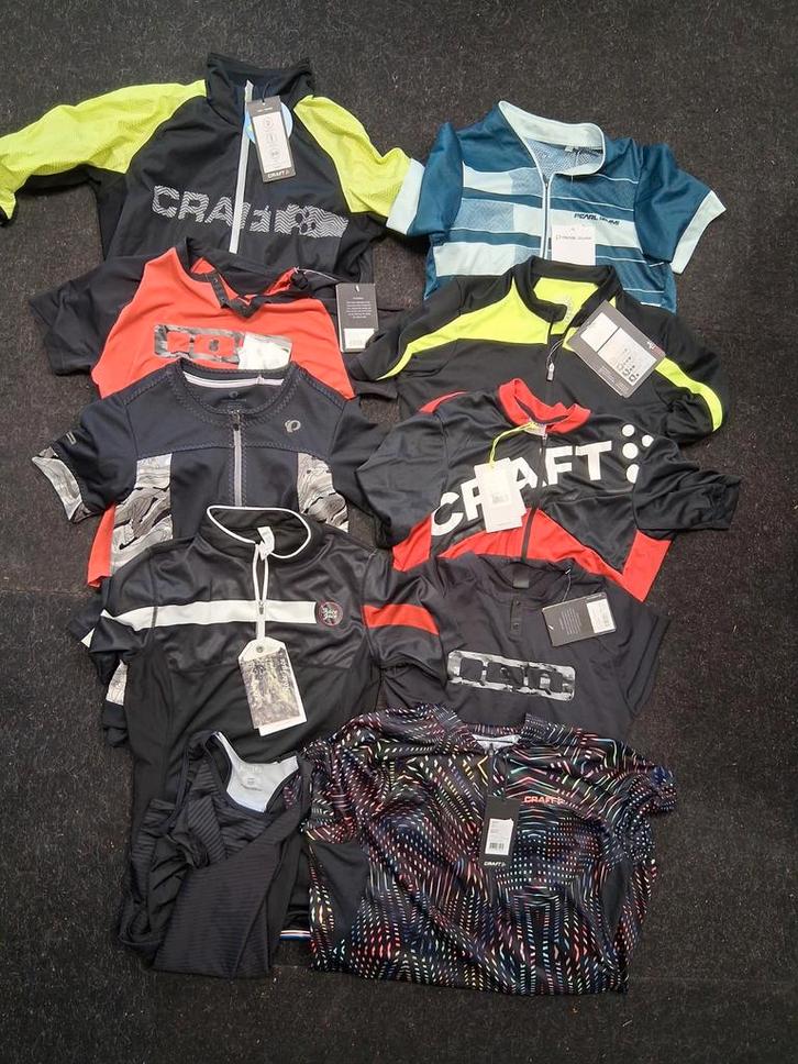 Partij wielershirts 20 stuks NIEUW Topmerken XS t/m XXL, Fietsen en Brommers, Fietsaccessoires | Fietskleding, Nieuw, Dames, Heren